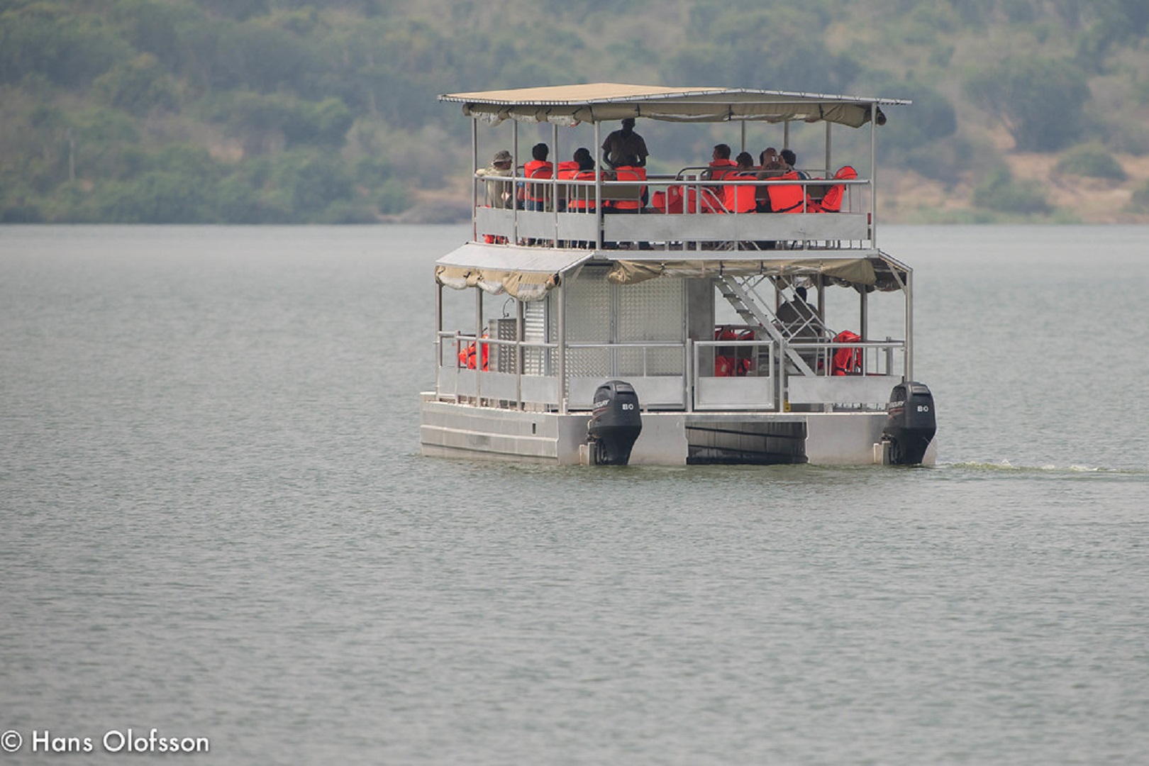 Crucero por el canal de Kazinga