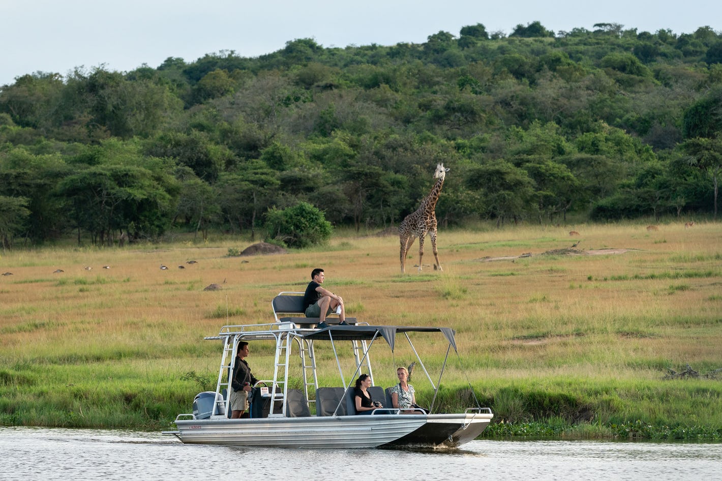 Safaris en barco por el lago Ihema, en el Parque Nacional de Akagera